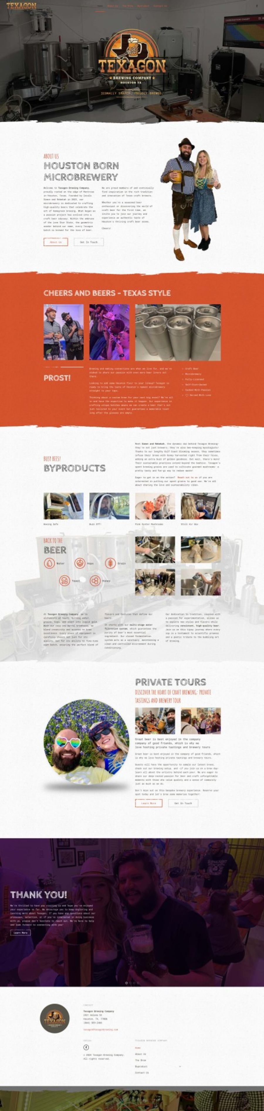 Texagon Brewing Company website