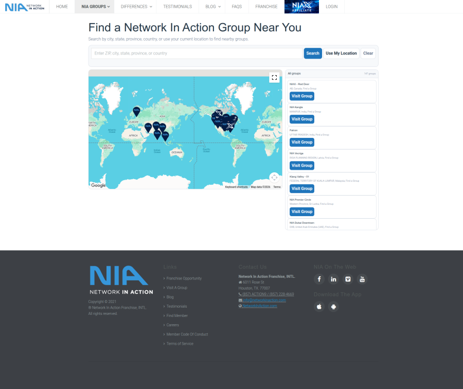 Network In Action website
